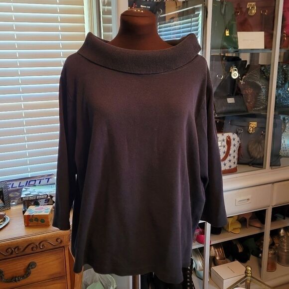 Black Cowl Neck Sweater  - Picture 4 of 5